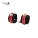Red/Black Nylon Bondage Wrist Cuffs