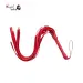 Red Faux leather whip with tassels for couples