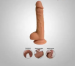 9 Inch Dual Density Silicone Realistic Dildo With Balls
