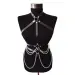 Harness Sexy Garter Belt Woman Leather Fetish Body Bondage