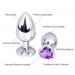 Heart Stainless Steel Crystal Anal Plug