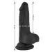 Short Boy 5 inch Black Dildo