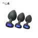 Silicone Anal Plug Training Kit with Heart Shaped Base