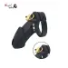 Silicone Rubber Black Men Chastity Cage