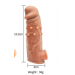 16cm Soft Silicone Penis Sleeve Big Realistic Penis Enlargement Extender Sleeve