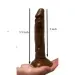 Choco Slim Brown Dildo