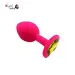 Small Soft Silicone Crystal Jeweled Anal Plug
