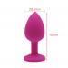 Small Soft Silicone Crystal Jeweled Anal Plug