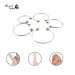 Stainless Steel 5 Size Cock Ring for Men
