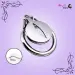 Stainless Steel Flat Chastity Cage Curve Ring Screw Locker