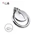 Stainless Steel Flat Chastity Cage Curve Ring Screw Locker