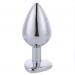 Heart Stainless Steel Crystal Anal Plug