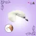 White Fox Tail Butt Plug