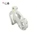 White Male Chastity Device with Adjustable 4 Rings