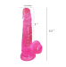 6.5 Pink Jelly Transparent Dildo