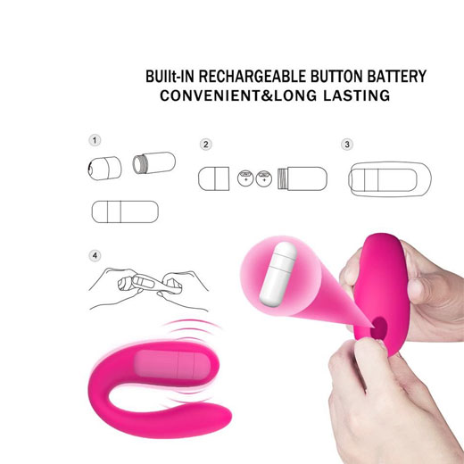 Mini Portable U-shape G-spot Double Head Vibrator